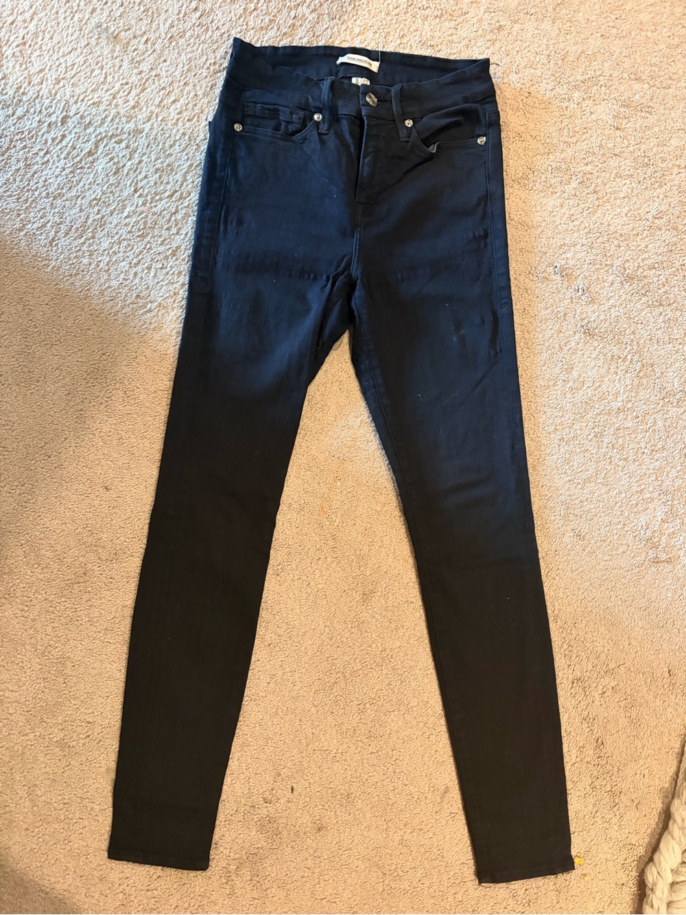Good American Black Skinny High-Rise Jeans
